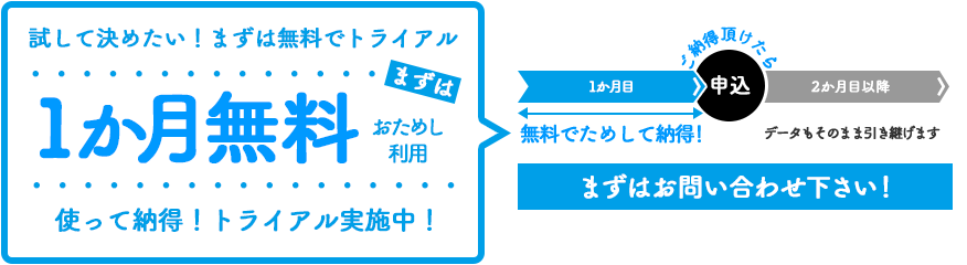 まずはお問い合わせ下さい！