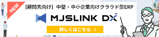 [顧問先向け]中堅・中小企業向けクラウド型ERP MJSLINK DX