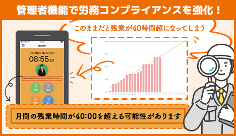 管理者機能で労務コンプライアンスを強化！