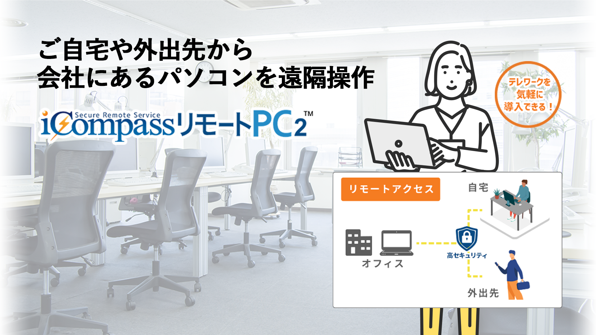 リモートアクセスツール iCompassリモートPC2 | 特集一覧